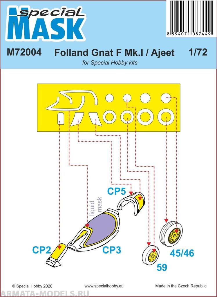 M72004 Folland Gnat/Ajeet Mask