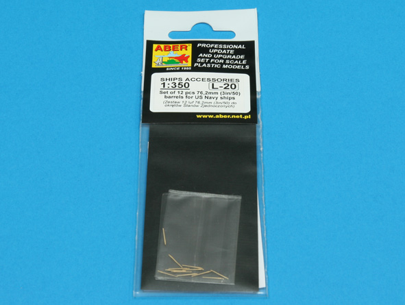 ABR-1:350-L-20  Дополнения для  Set of 12 pcs 76,2mm (3in/50) barrels for USN ships  для  1/350