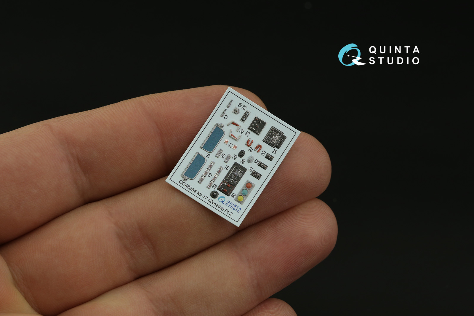 QD48354 3D Декаль интерьера кабины Ми-17 (Экспортная версия Ми-8МТ) (Звезда)