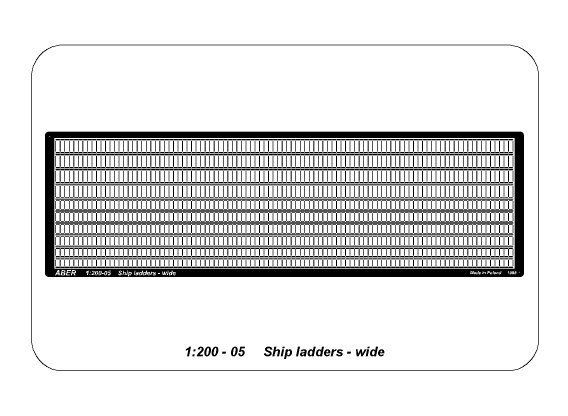 ABR-1:200-–-05  Дополнения для  Ship ladders – wide для  1/200