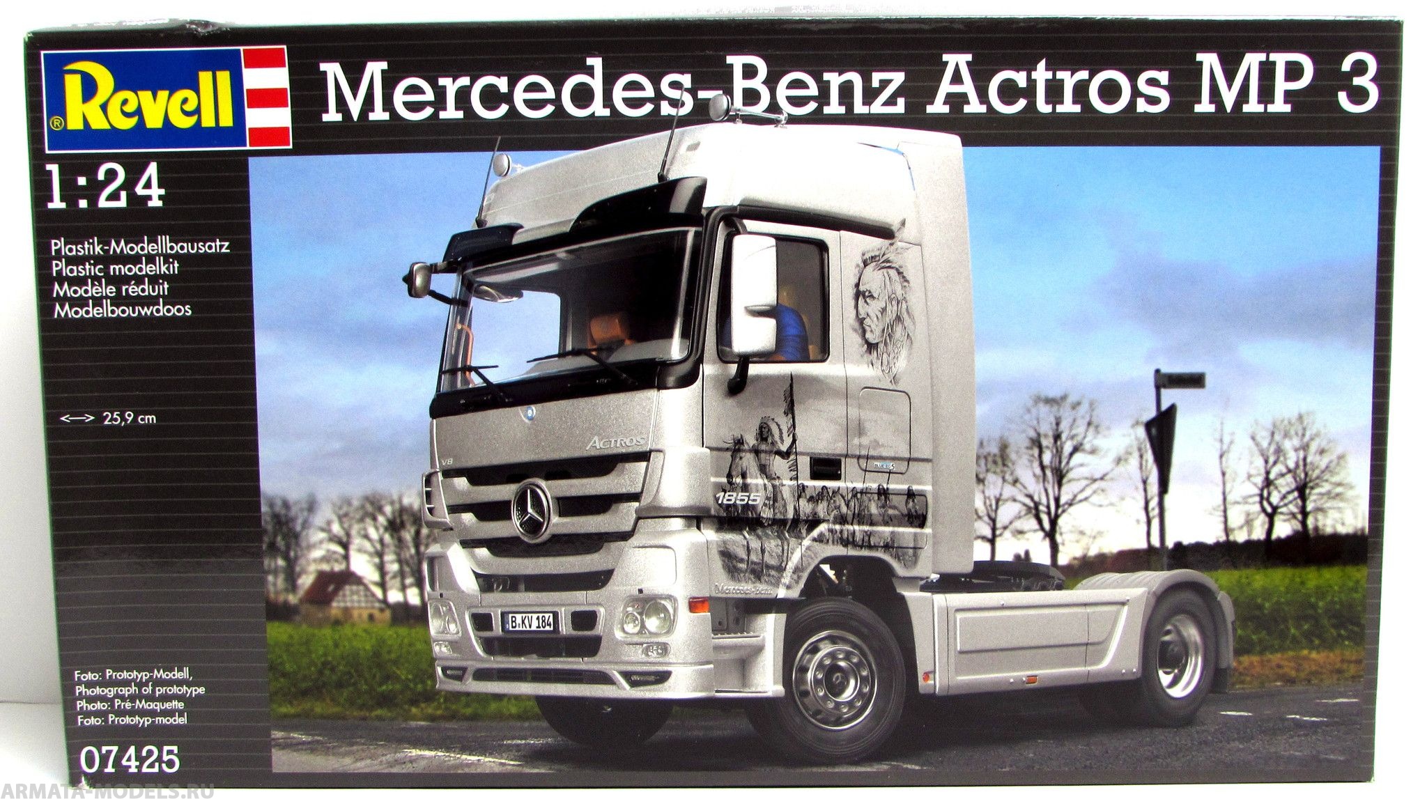 07425 Автомобиль Mercedes-Benz Actros MP3 Revell