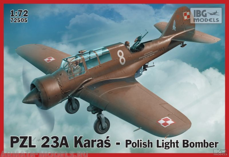 IBG72505 Самолёт PZL 23A KARAS Polish Light Bomber IBG models