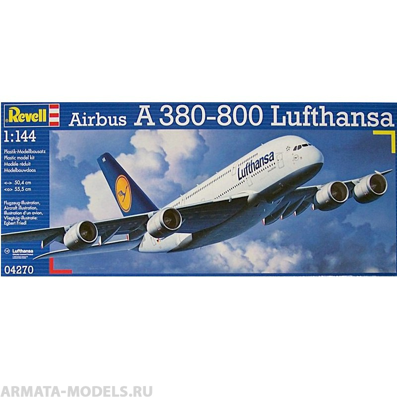 04270 Самолёт Аэробус A380 Lufthansa Revell