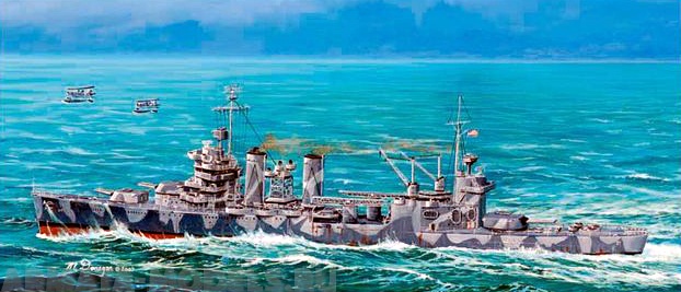 05745 Крейсер  СА-37 Тускалуза Trumpeter