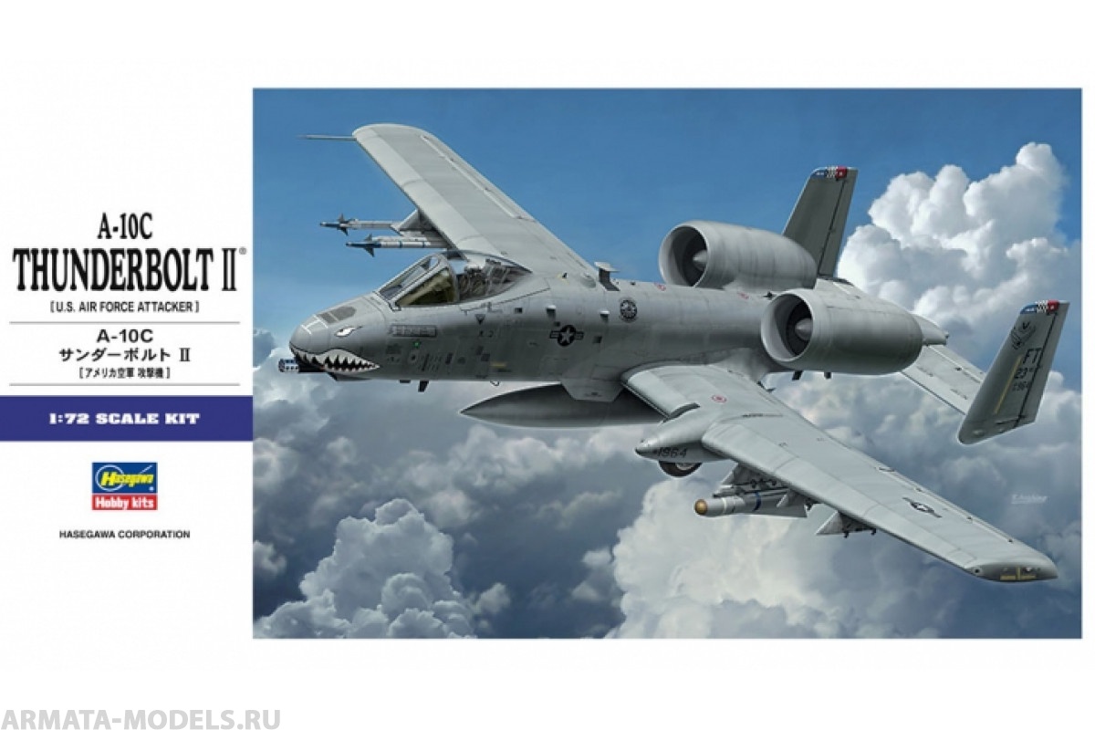 01573 Самолет  A-10C THUNDERBOLT II (HASEGAWA) 1/72 Hasegawa