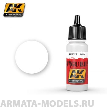 AK3027 Акриловая краска WHITE