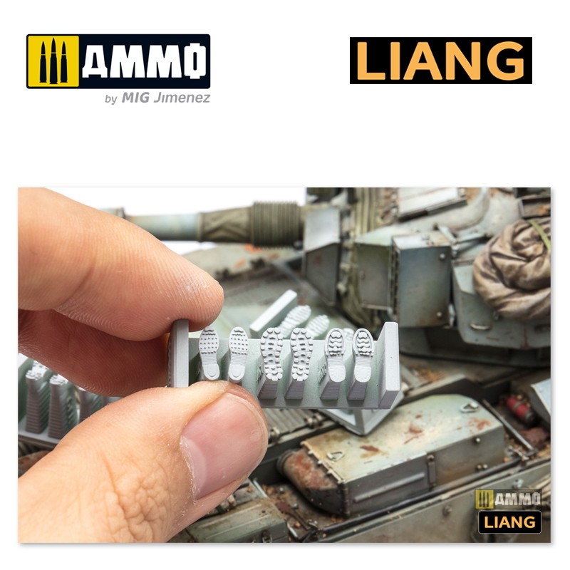 LIANG-0401 Набор штампов 3D-print Model Shoeprint Tools WWII