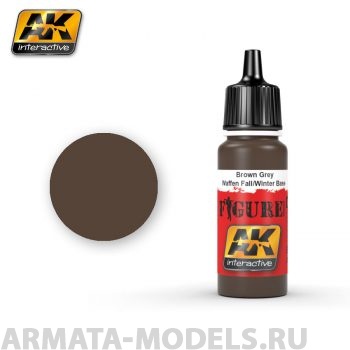 AK3051 Акриловая краска BROWN GREY WAFFEN FALL / WINTER BASE