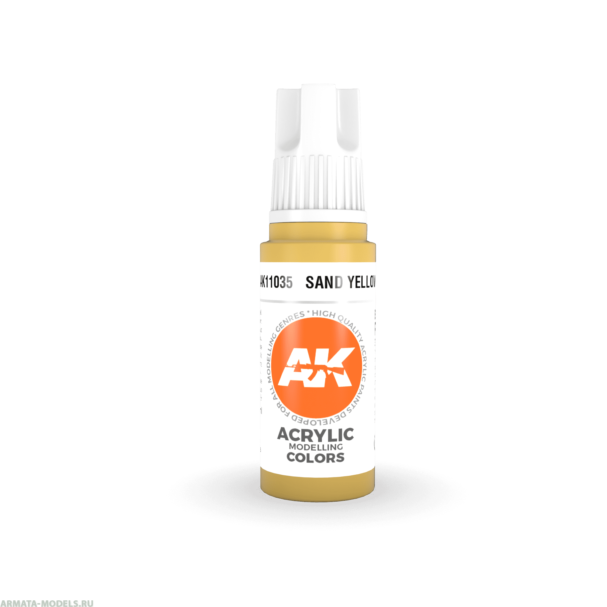 AK11035 Краска акриловая Sand Yellow 17ml