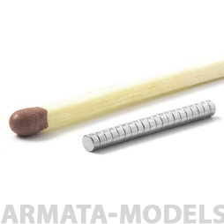 D002x01 Неодимовых магниты диск 2x1 мм до 0,05 кг (10 шт)