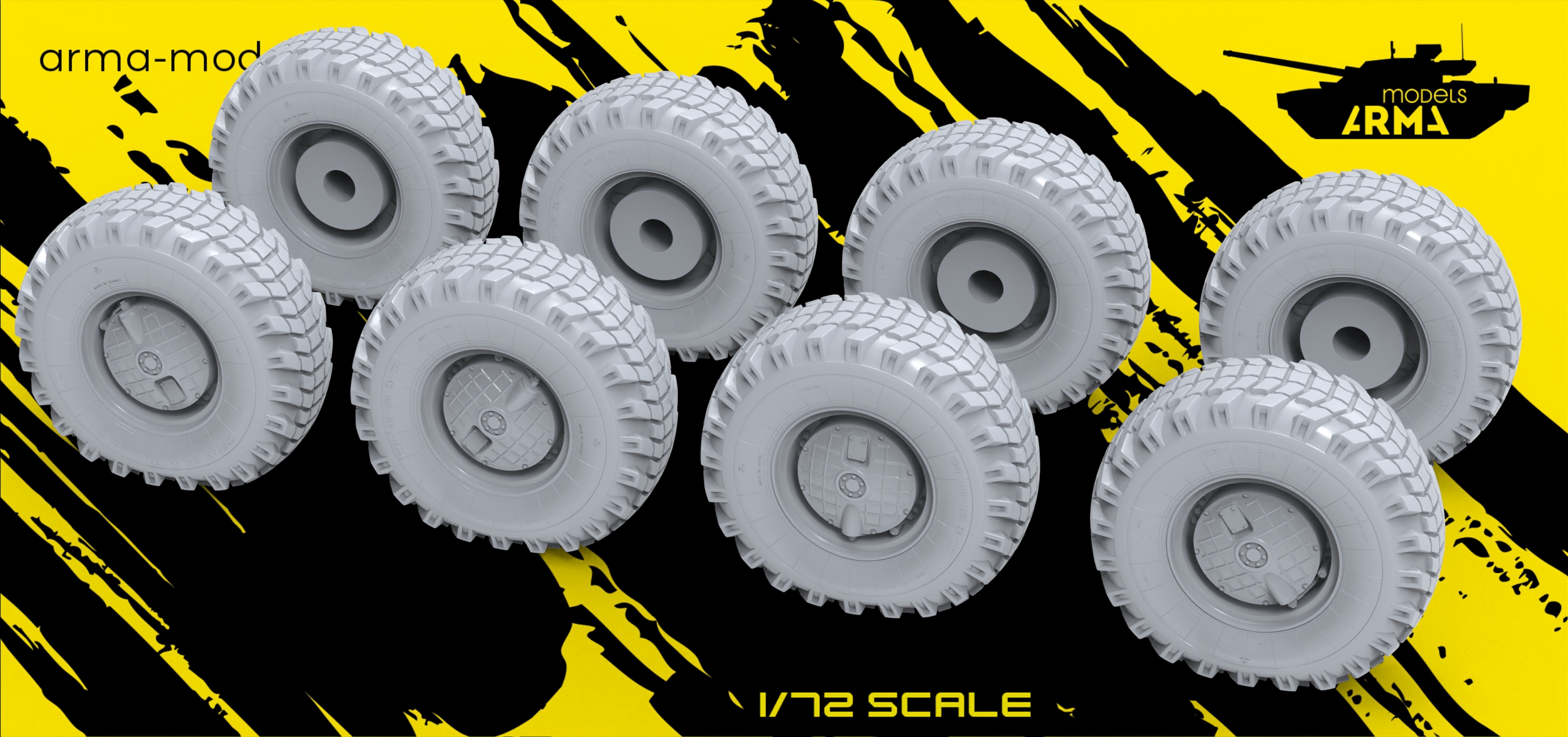 AM72362 Высокодетализированные колеса под нагрузкой