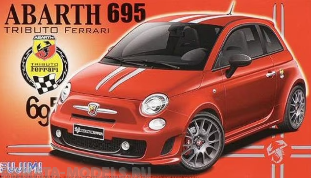 FU12384 Fiat Abarth Ferrari 695 Fujimi