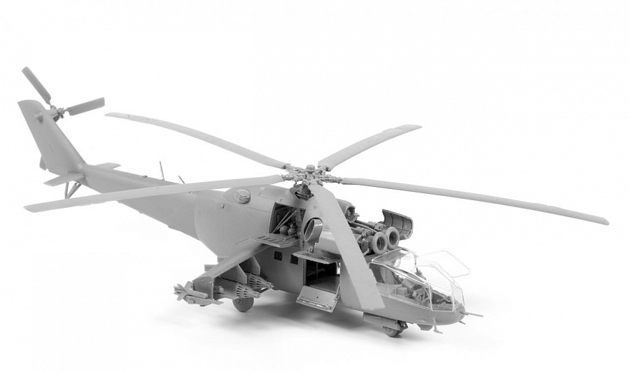7273 Советский ударный вертолёт Ми-24А Звезда