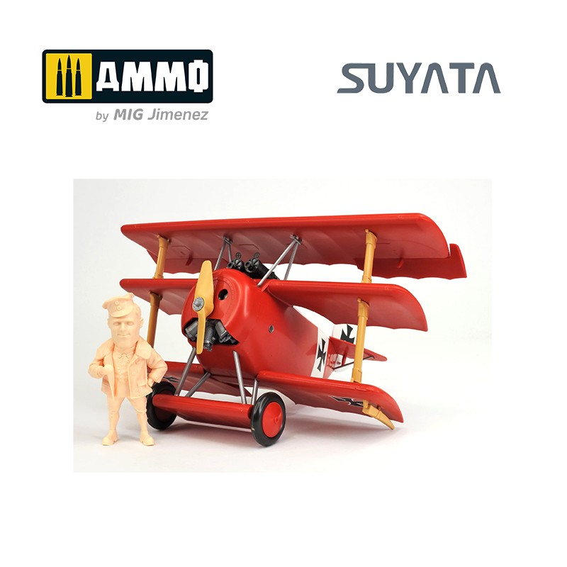 SK001 Сборная модель Fokker Dr.I & Red Baron Suyata
