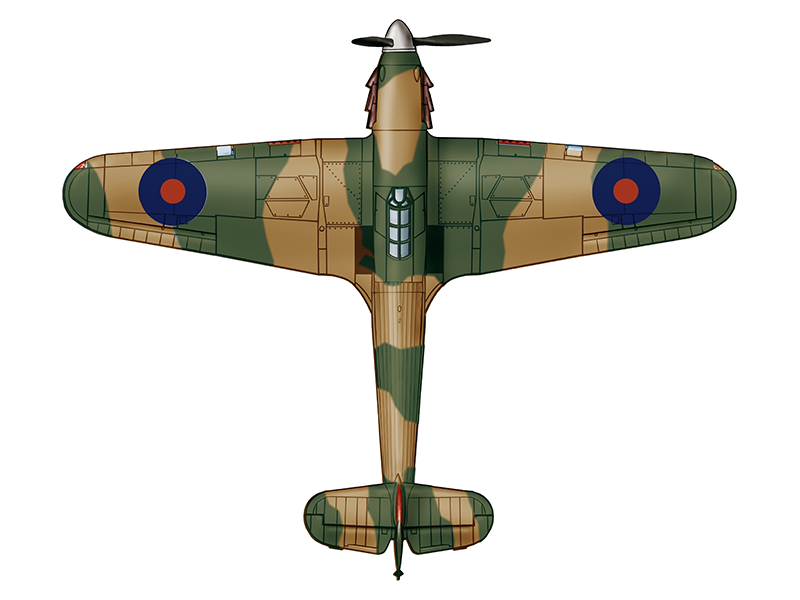 48026 Английский истребитель Харрикейн I ARK model