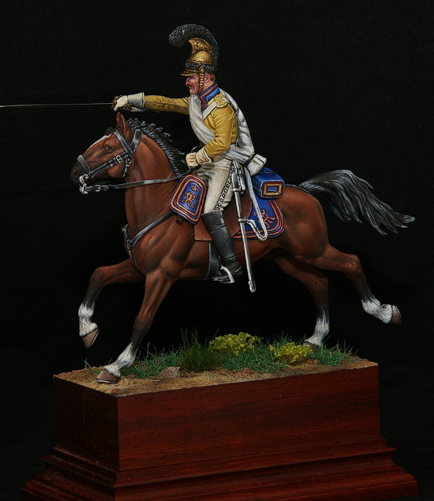 CHM-54212. Саксонский кирасир полка "Гард Дю Кор", 1812 г.  54 мм. Материал - смола. Chronos Miniatures