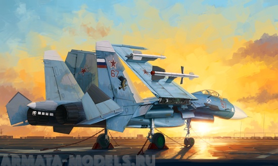 01678P Самолет Russian SU-33 Flanker D Trumpeter
