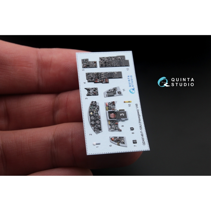 QD48149 3D Декаль интерьера кабины F-104J (для модели Hasegawa)