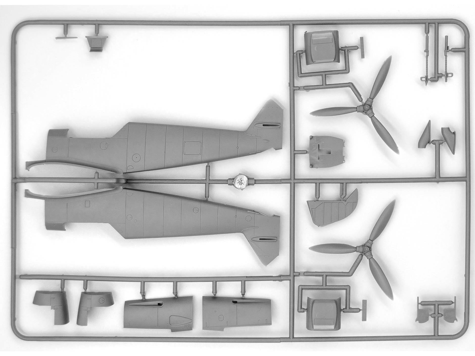 48805 Bf 109F-4 с германским наземным персоналом ICM