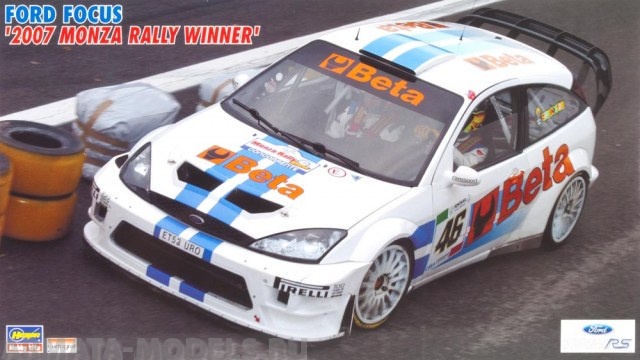 20240 Автомобиль Ford Focus2007 Monza Ralli Winner Hasegawa