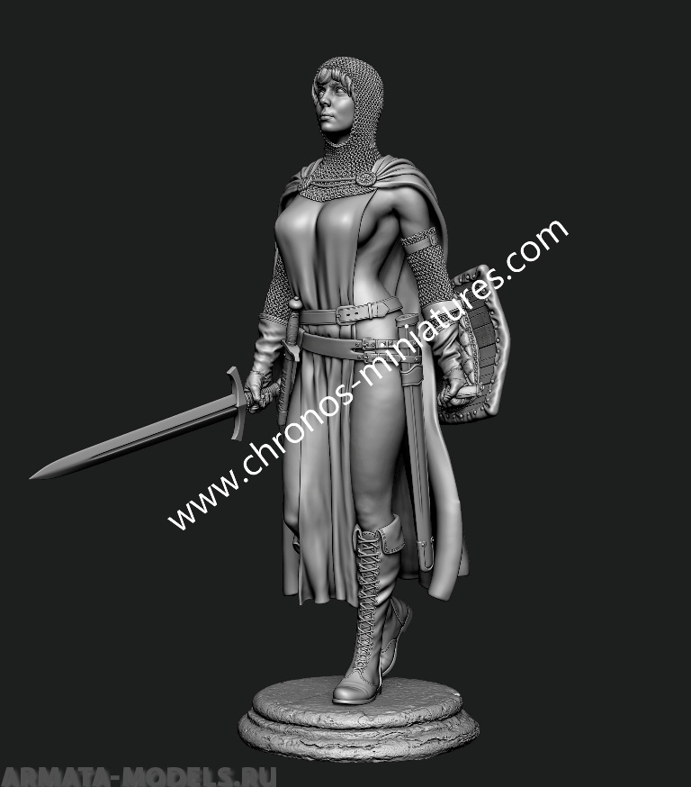 CHM-54303. Миры Фэнтези: Тёмная Жанна. Материал - смола. Chronos Miniatures