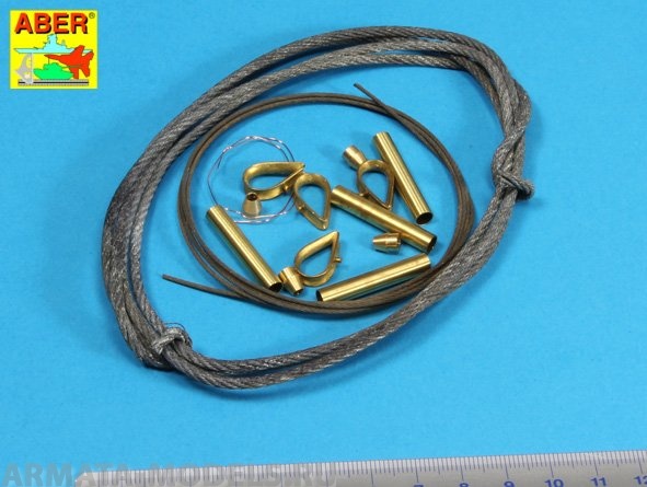 ABR-16-030  Дополнения для  Tow cables & track cable with brackets used on Tiger I, King Tiger & Panther для Various 1/16