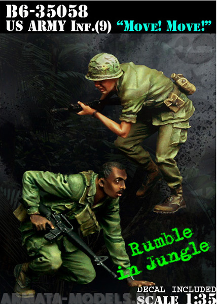 B6-35058 US Army Infantry (9) Move! Move! Bravo6