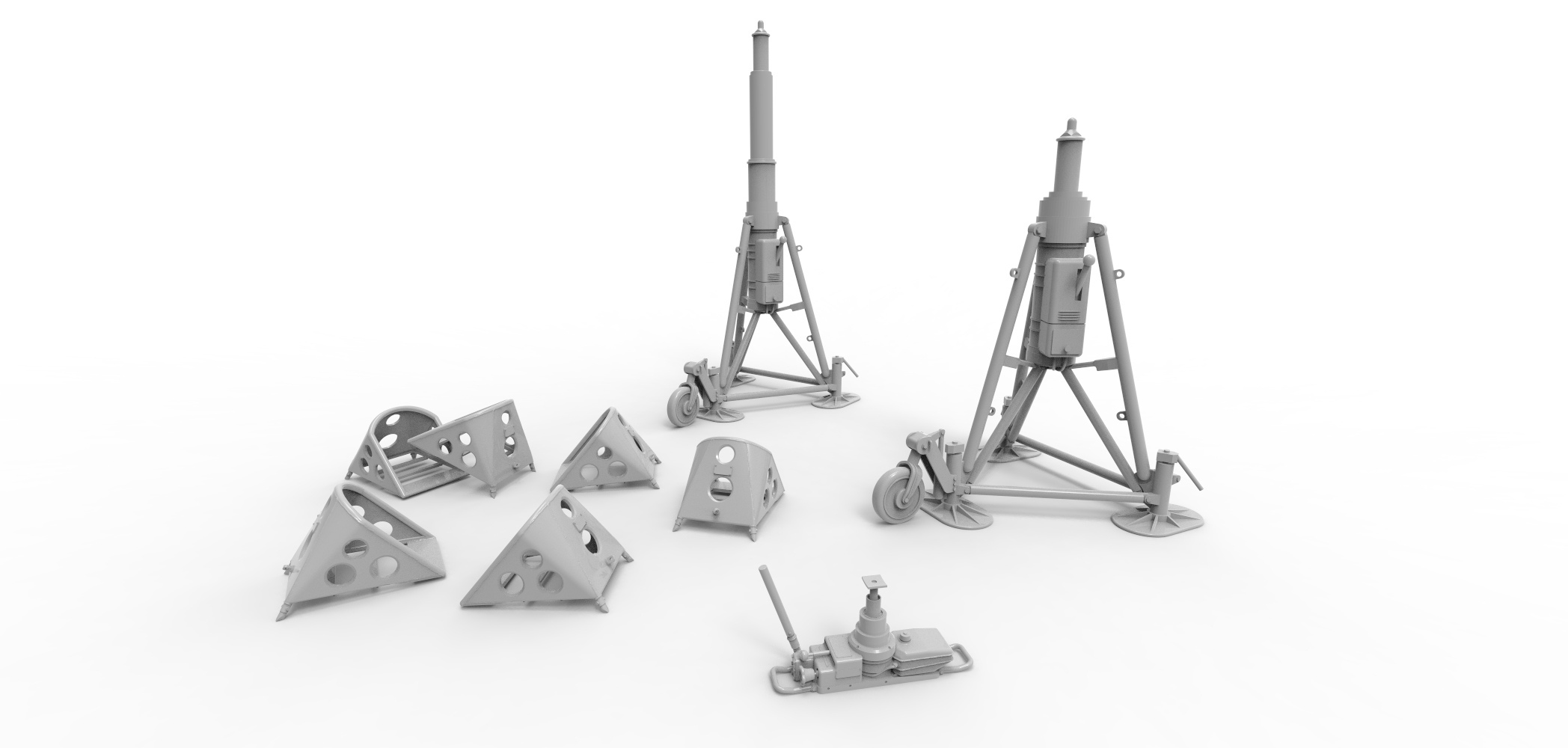 48016-1TMP Набор колодки 6 шт, домкраты 3 шт.