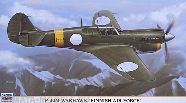 09843 Самолет P-40M Warnawk Fin. Army Hasegawa