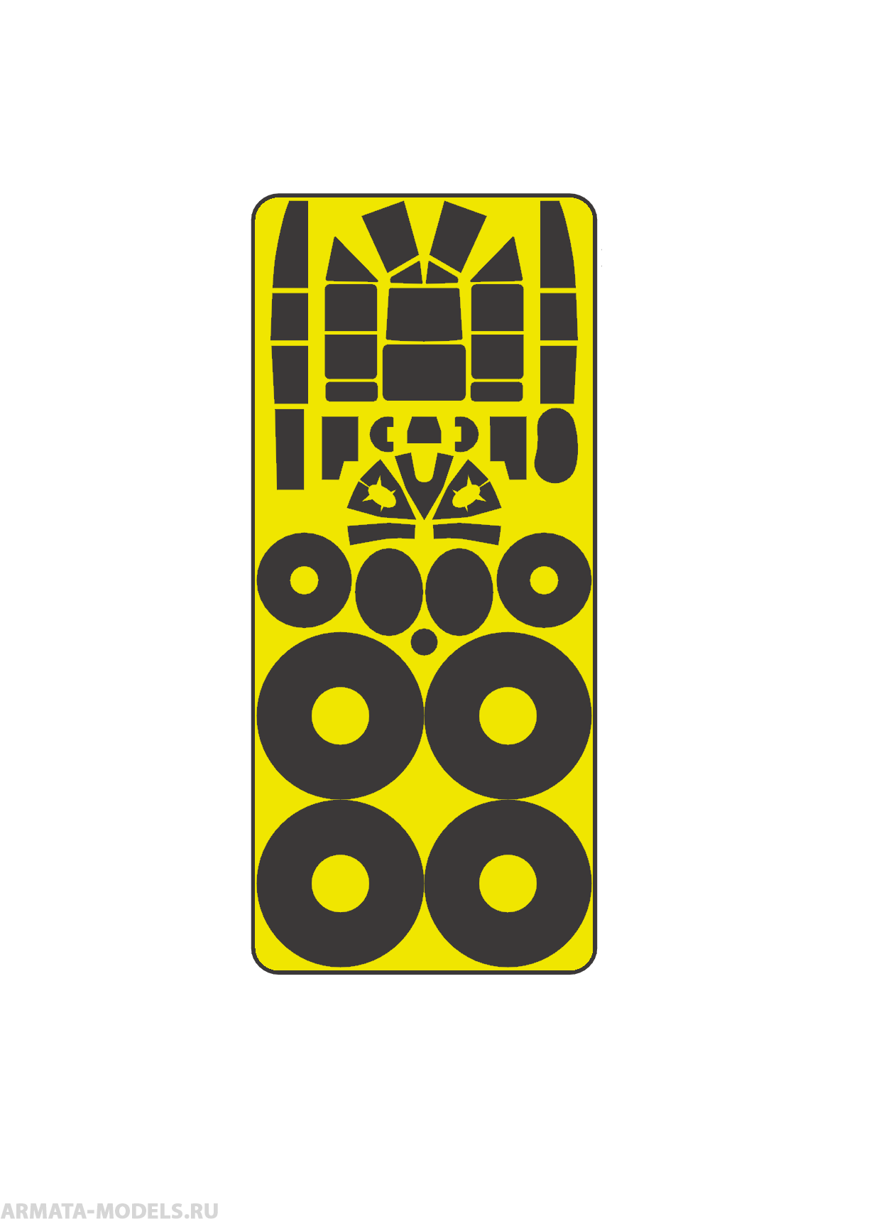 AM48101 Маска окрасочная Пе-2 Звезда