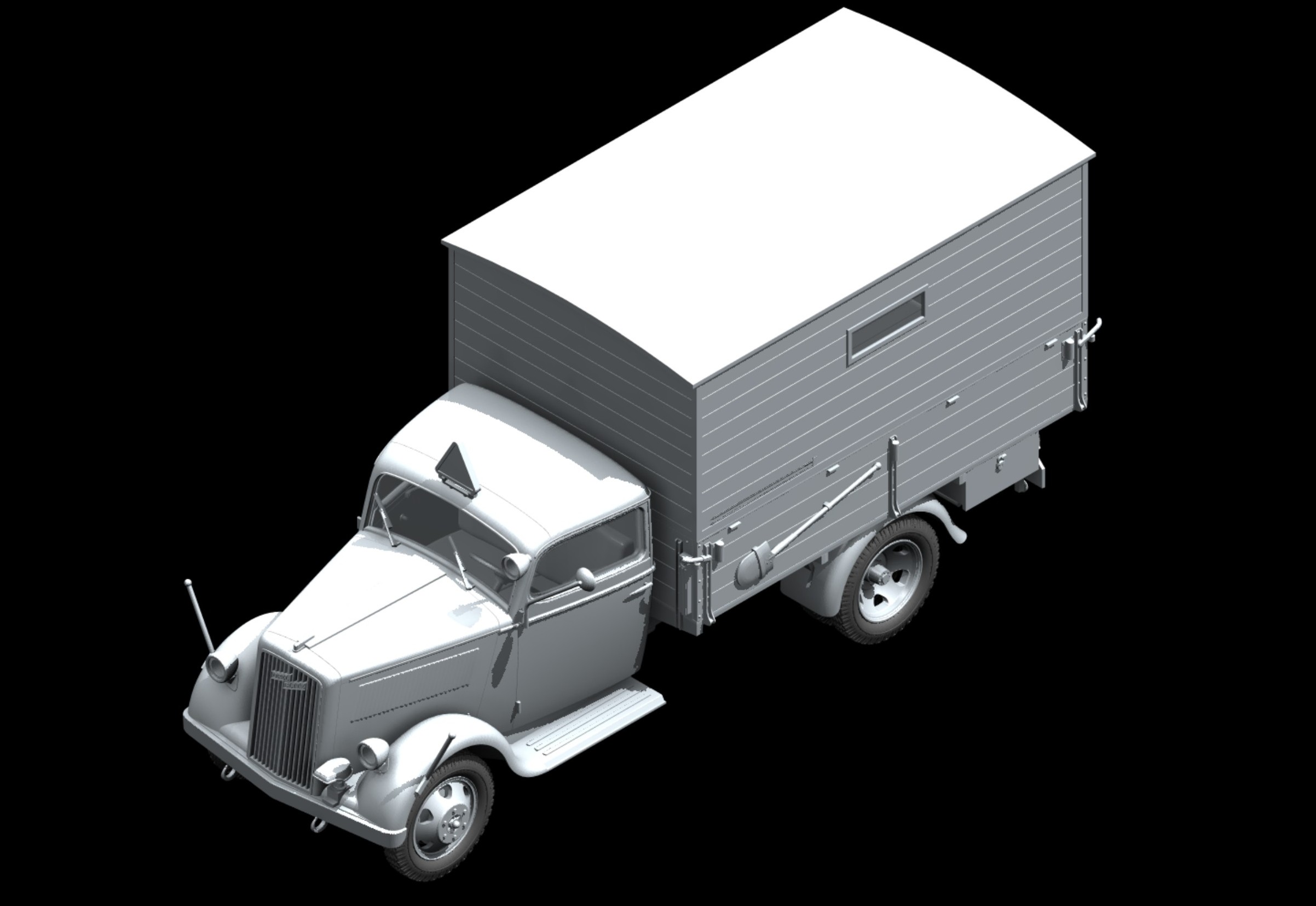 35402 Typ 2,5-32 с закрытым кузовом, Германский санитарный автомобиль II МВ ICM
