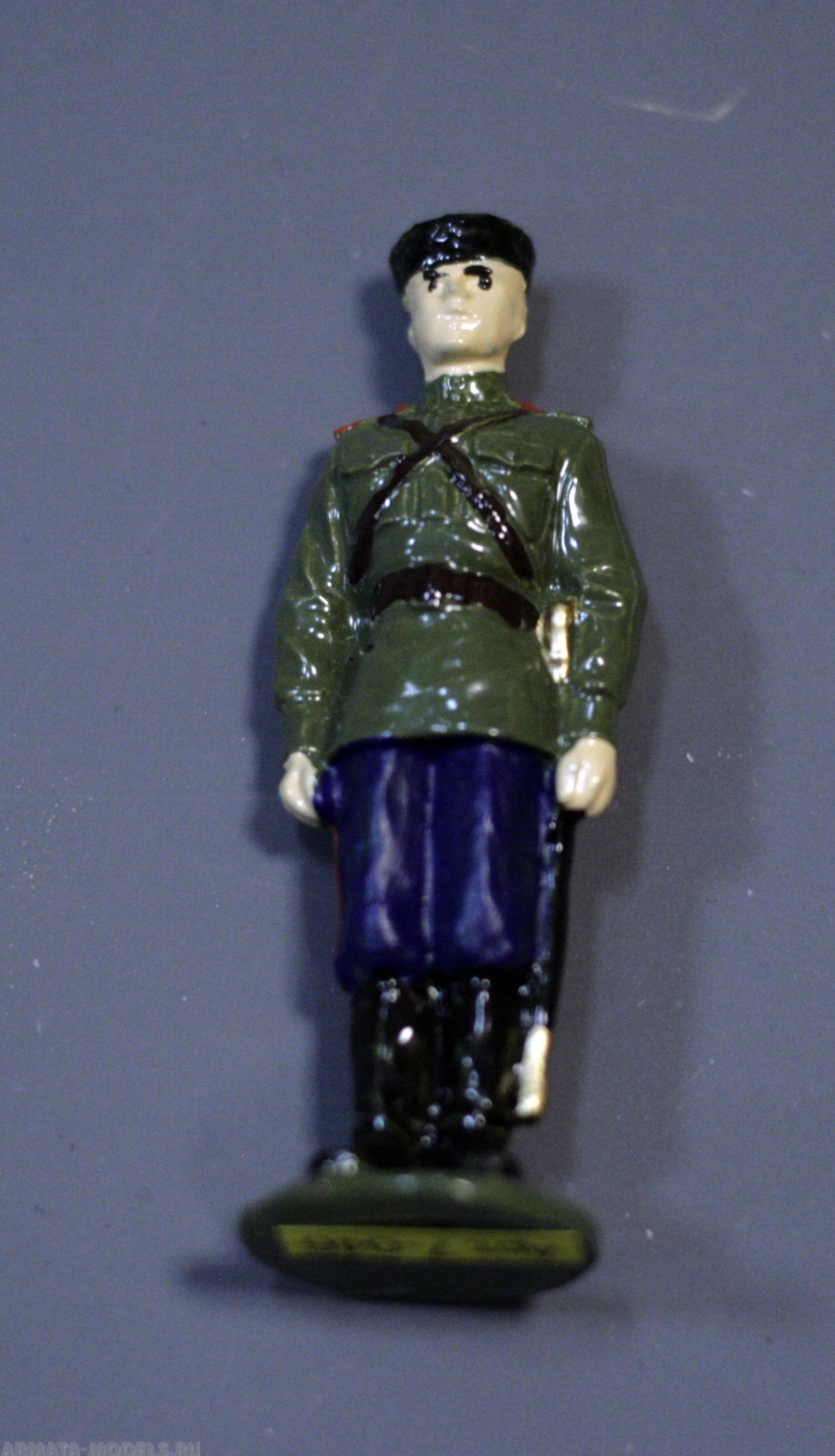 7-046 окрашеная фигура Рядовой. Пластунская дивизия Солдатики "Ура"