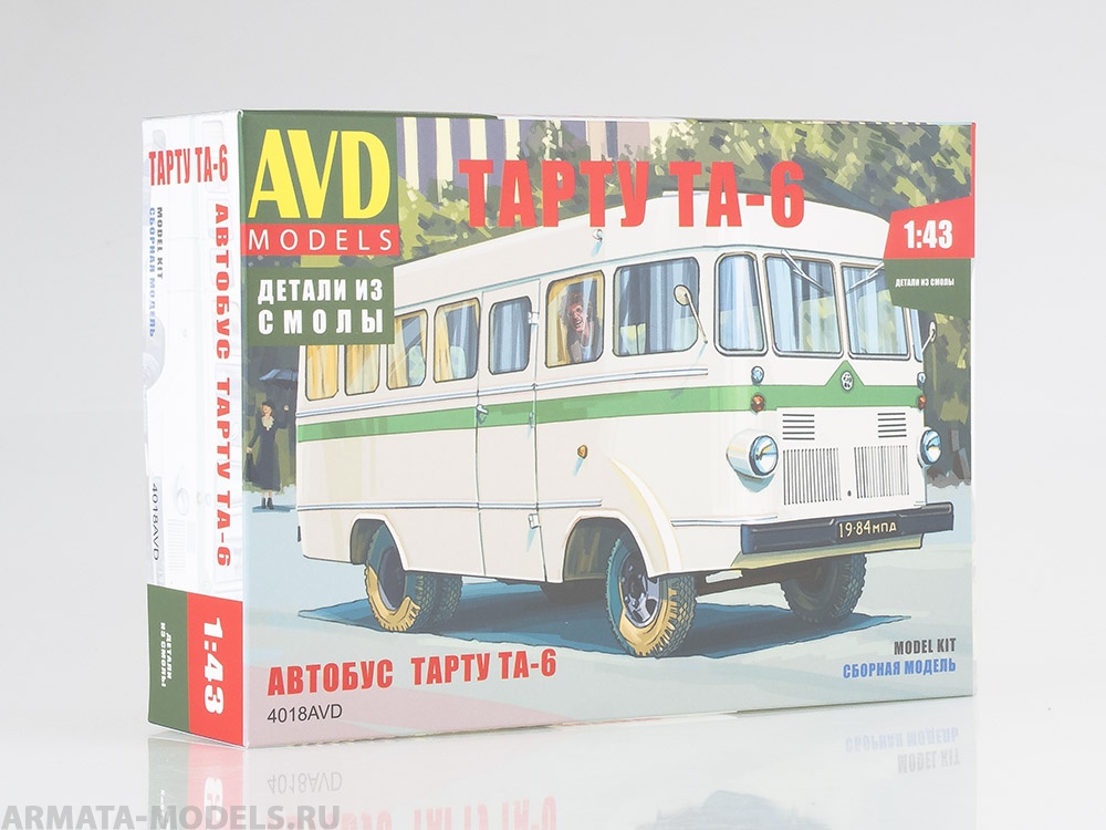 4028AVD Сборная модель Городской автобус ЛИАЗ-677М AVD Models