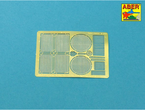 ABR-35-G33 Фототравленая решетка  PzKpfw V Ausf.A Panther (Sd.Kfz.181) GRILLES для Takom  model