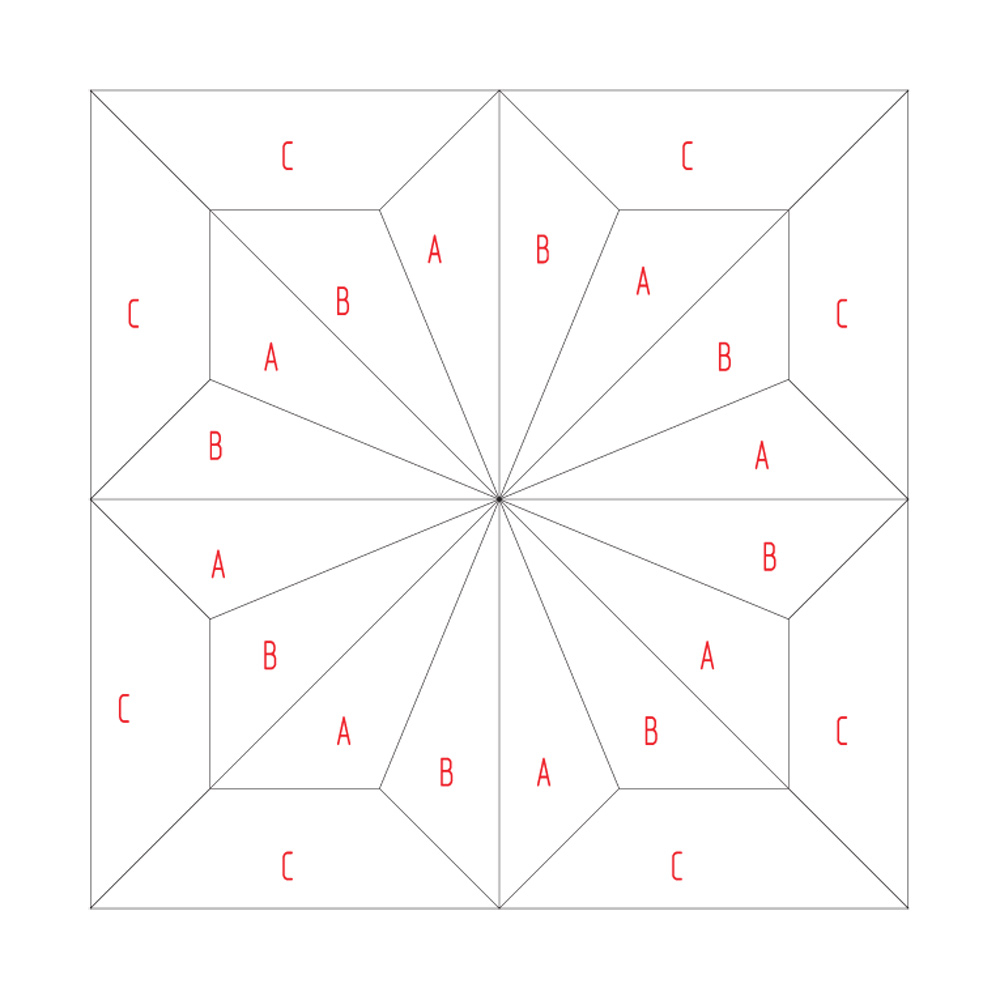S-146 Паркет наборный Звезда, размер L