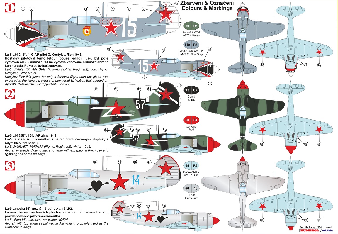 KPM0194 La-5 Late Special Marking KP Models