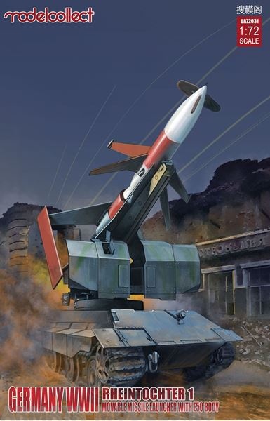 UA72031 Germany Rheintochter 1 movable Missile launcher with E50 body Modelcollect