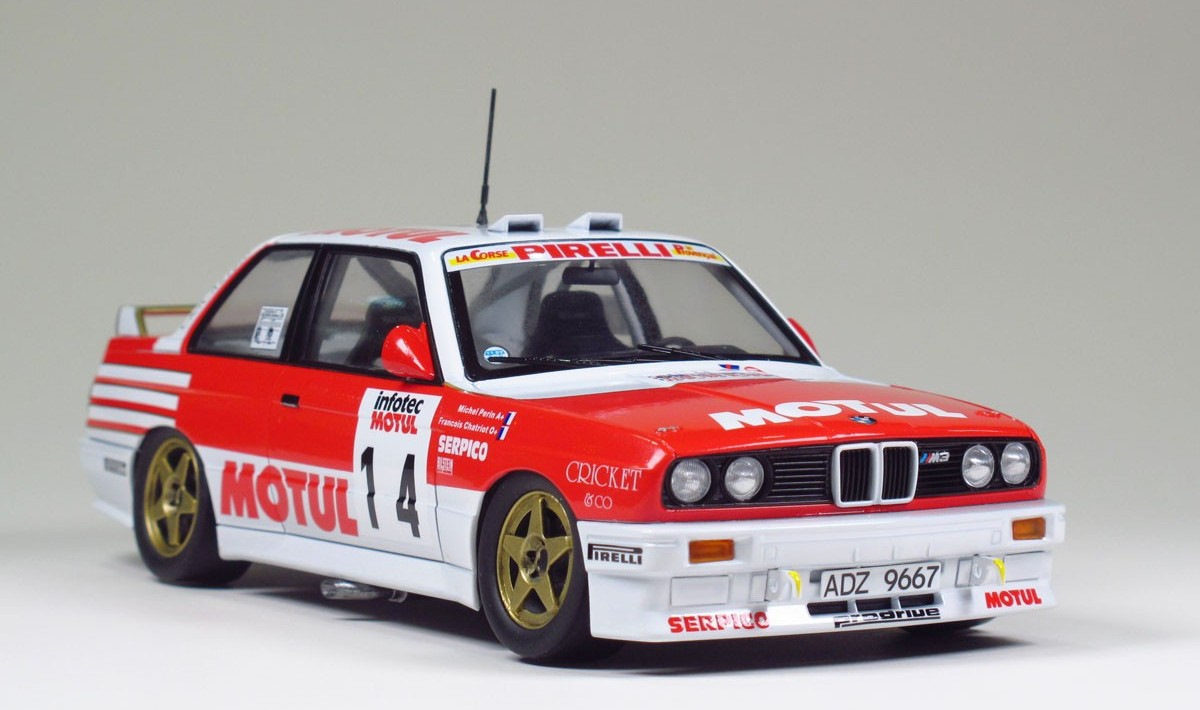 B24016 BMW M3 E30 1989 Tour De Corse Rally Version Aoshima