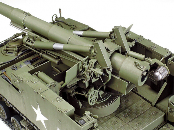 35351 Американское самоходное орудие Self-Propelled 155mm Gun - M40 с расчетом. 8 фигур.  Tamiya