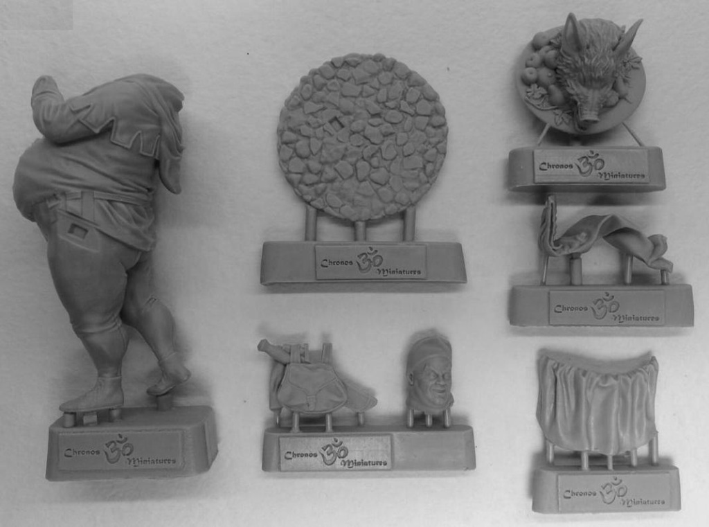 CHM-54163. Средневековый повар. 54 мм. Материал - смола. Chronos Miniatures