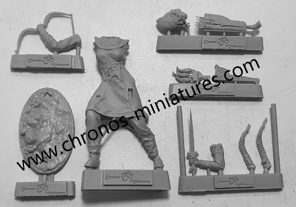 CHM-54283. Скифская знатная женщина, 4 век до н.э. 54 мм. Материал - смола. Chronos Miniatures
