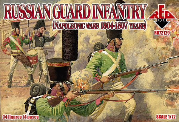 RB72129 Nap. Russian Guard Infantry. 1804-1807. Red Box