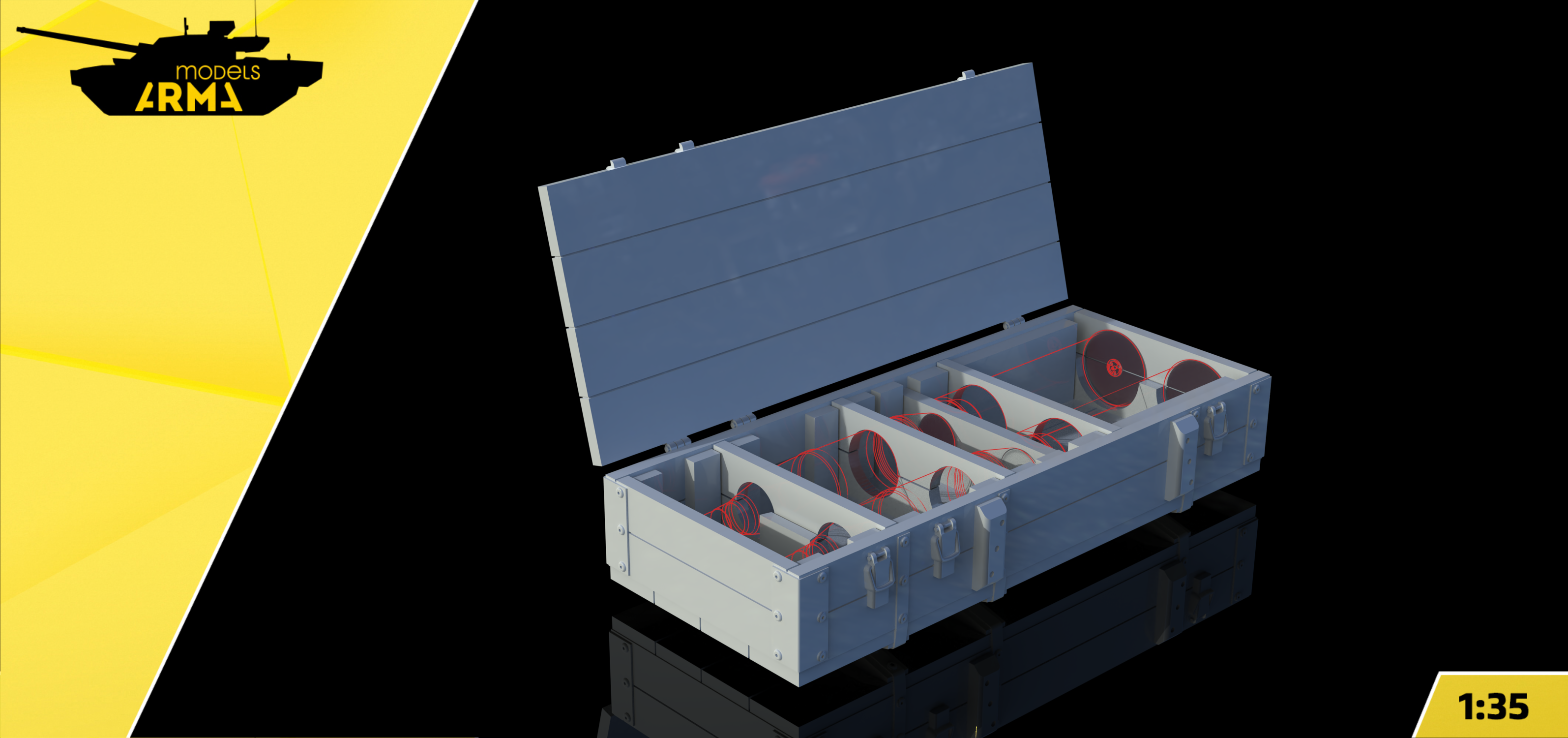 AM35987 Ящик снарядный 122 мм для ИС-2/ИСУ-122 Arma Models