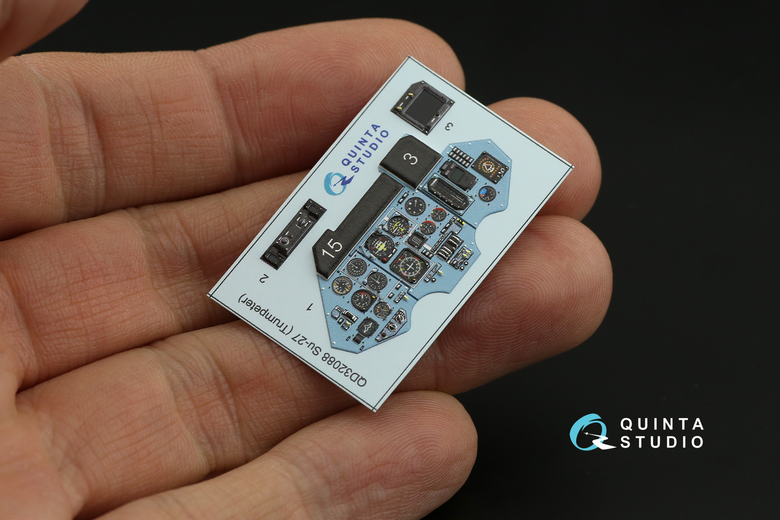 QDS-32088 3D Декаль интерьера кабины Су-27 (Trumpeter) (small version)