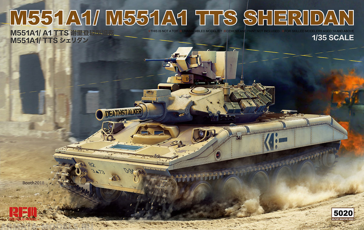 RM-5020 M551A1/M551A1 TTS Sheridan Rye Field Model (RFM)