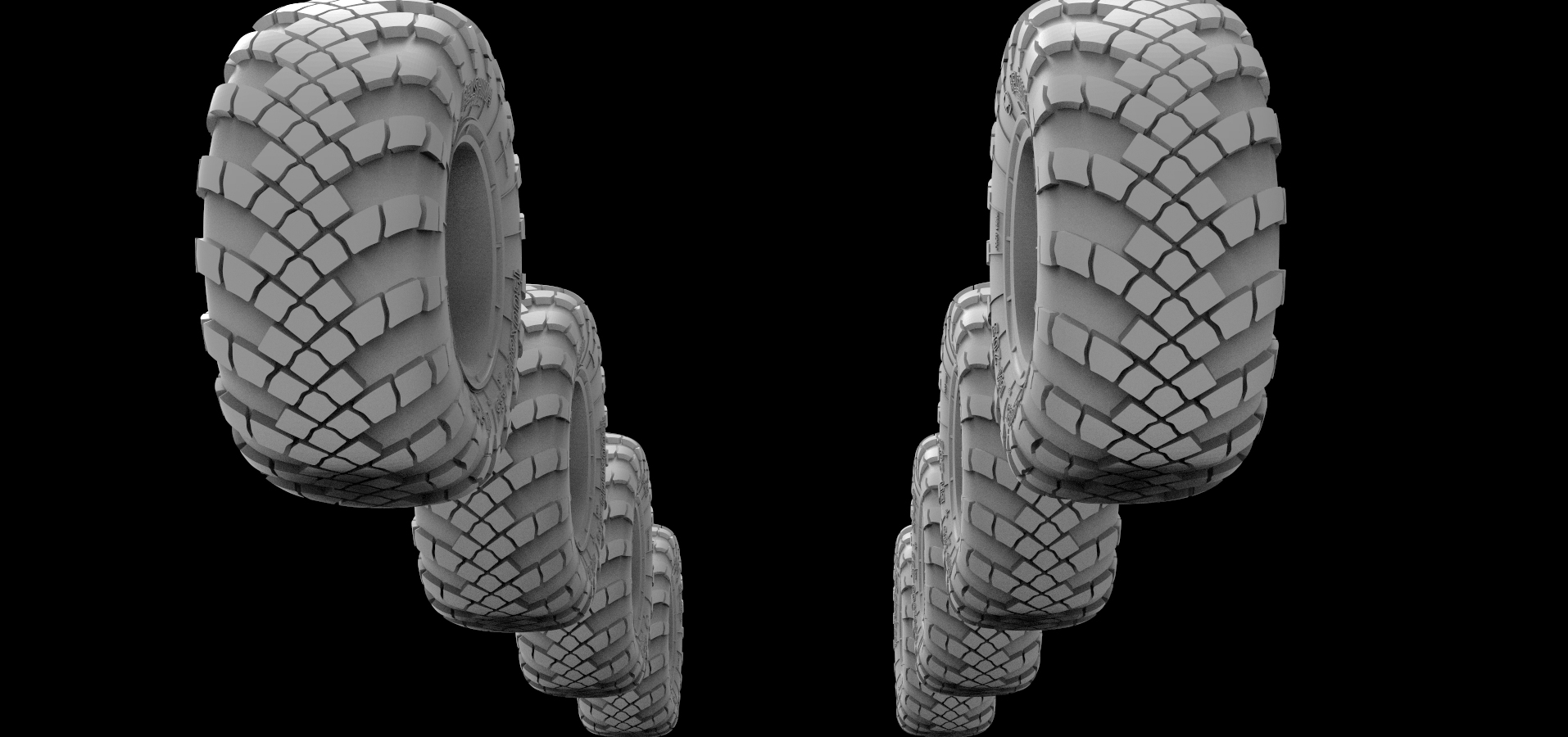 AM7305 Колеса для С-400 под нагрузкой, 1/72