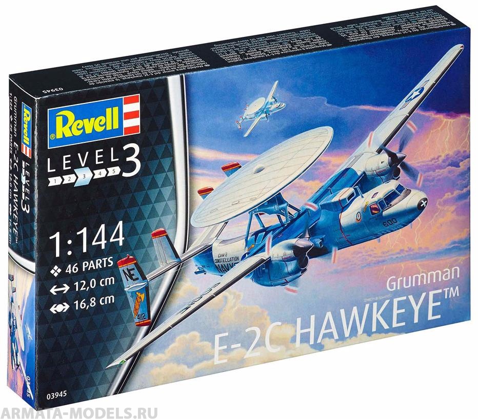 03945 Американский самолет ДРЛО Грумман E-2С «Хокай» Revell