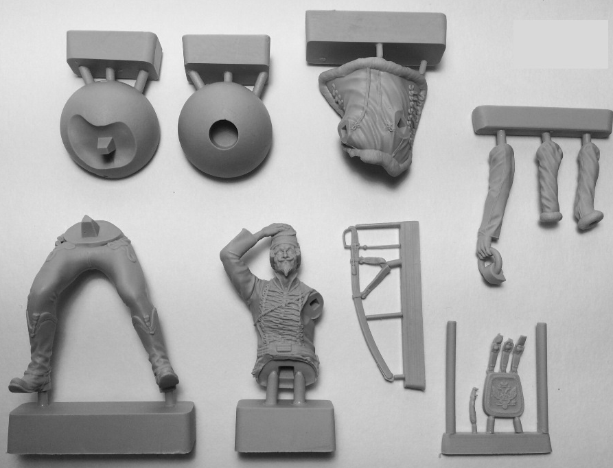 CHM-75011. Барон Мюнхгаузен. 75 мм. Материал - смола. Chronos Miniatures