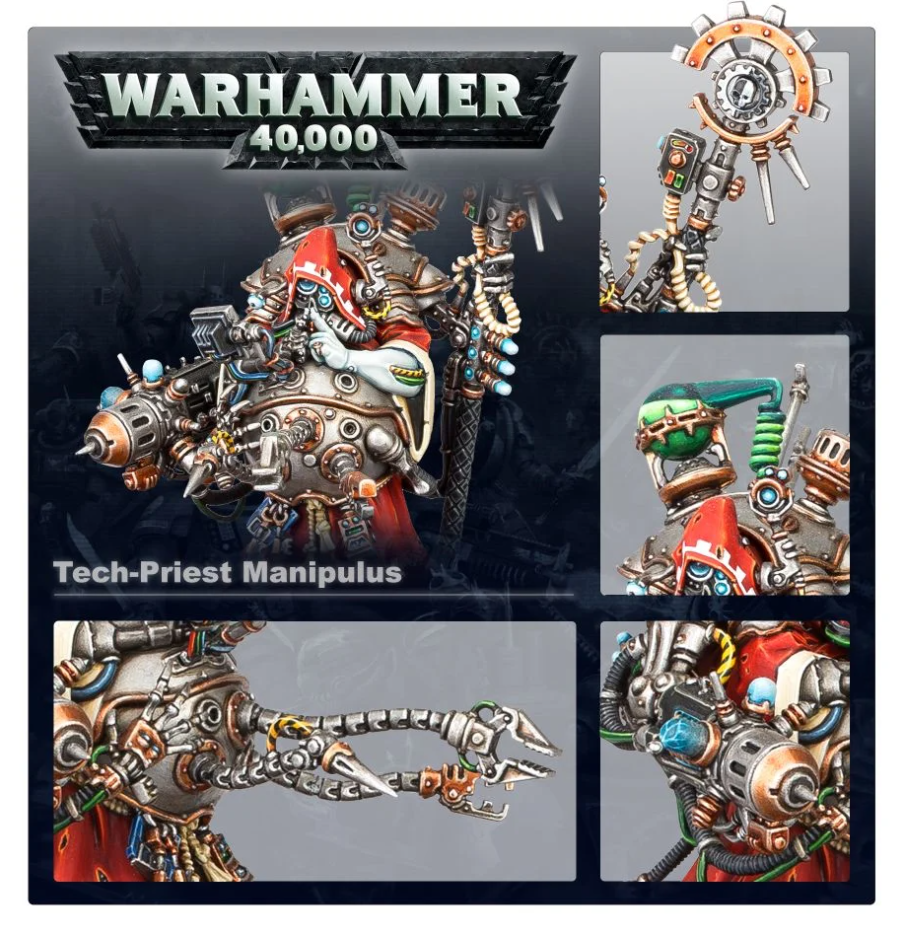 59-21GW Набор Адептус Механикус. Техножрец-Манипулюс (Adeptus Mechanicus Tech-Priest Manipulus)