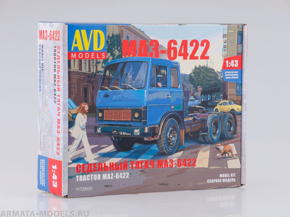 1172AVD Сборная модель МАЗ-6422 ранний AVD Models